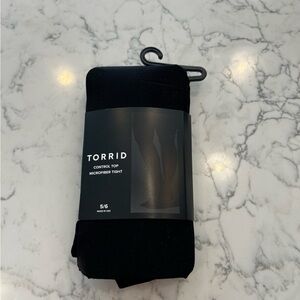 NEW Torrid Black Opaque Control Top Tights Plus Size 5X/6X